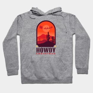 Howdy Christmas Santa Claus Hoodie